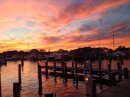Sunset at Nantucket harbor - what a sight for sore eyes!