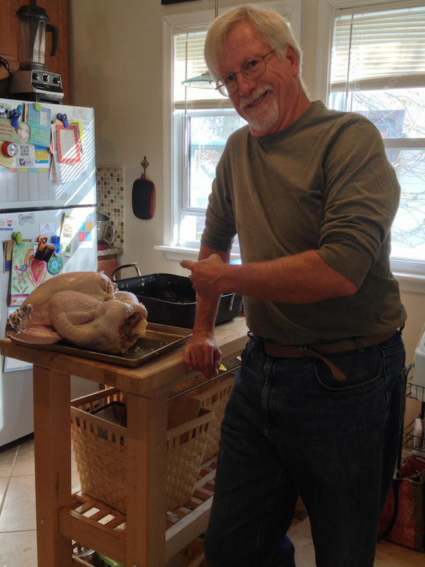 Larry and the Turkey: 22 pounds!
