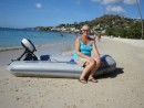 We took the dinghy on to Grande Anse from the neary anchorage