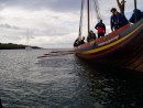 P1010013-1: Little Else anchored near the viking longship