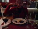 Ann fair impressed by the haggis course - with real neeps and tatties.