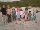 Eddie and Tully with their extended family on the paternal side of the family, Pettigrews, McGilvrays and Morrisons, on South Uist this summer.