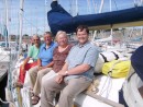 Ju and I with Christine and Daniel Monclair, with Concarneau