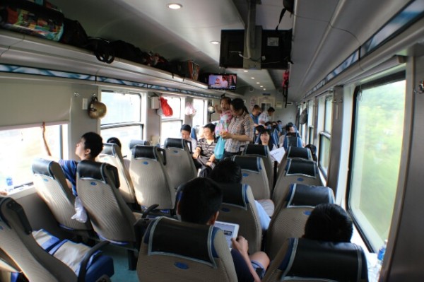 Zugfahren in Vietnam, von Saigon nach Mui Ne, Juli 2014.