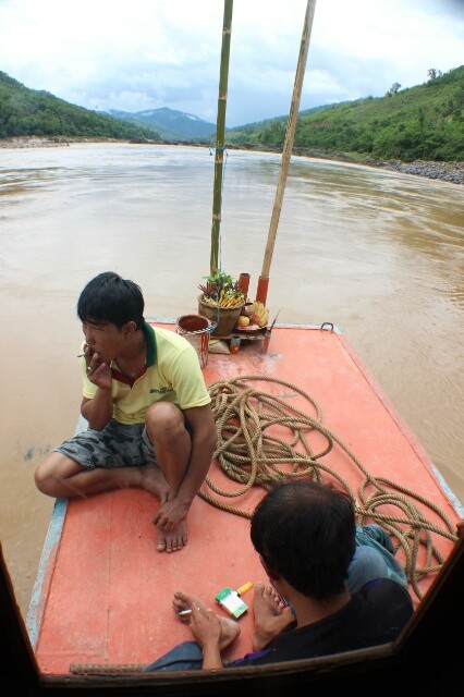 Slow Boat auf dem Mekong, Juni 2014