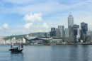 Blick auf die Skyline von Hong Kong Island