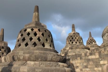 Borobudur Tempel, Central Java, Indonesien, Oktober 2013