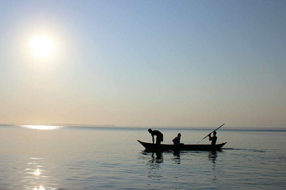 Fischer vor der Kueste der Ile Saint marie