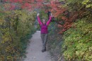 Beautiful autumn trails = happy hiker