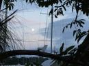 Moon rising over the Rio Dulce