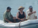 Jim, Sandra and Steve headed for the dock