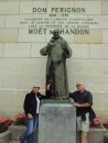 Dom Perignon - the bloke who started this lark.  At Moet and Chandon Cave on the Route de Champagne