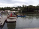 Matilda at St Mammes Fluvial - with jousting practice alongside