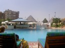 The view from the Hyatt where we stayed in Cairo, Egypt. 