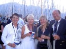 Formal farwell party at Kemer, Turkey.  L to R Sylvie, Sue, Evelyne, Guy.