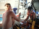 Dave & Mike fixing the VHF radio