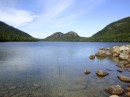 The two little mountains are called "The Bubbles" at Jordan Pond