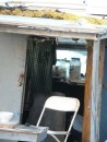 This is a look inside the boat on which Monroe lives at the dock.