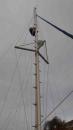 Replaced Main Halyard: The end of the main halyard is tied off at the top of the mast so it took a trip up the mast.