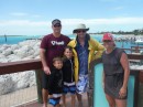 Mike, Lara, Tyler & Parker at Castaway Island 