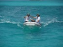 Mark & Robert in the dingy