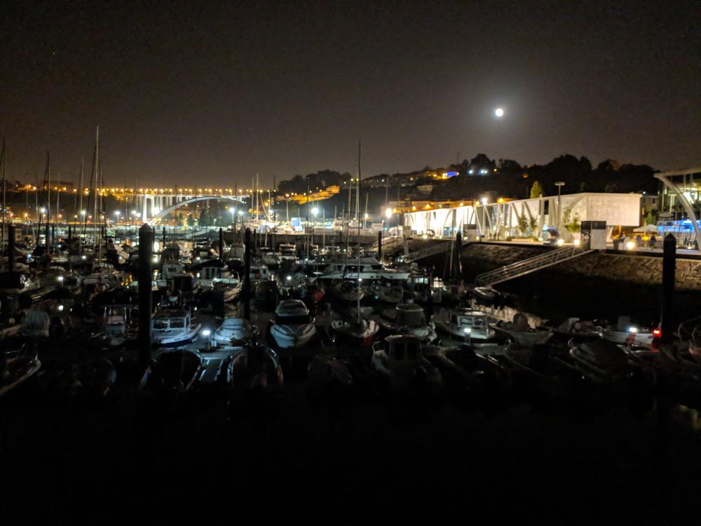 Nighttime at the Douro Marina
