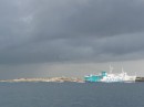 De veerboot van Ibiza stad naar Formentera.
