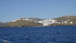 The view as we approach Skala on Astipalaia