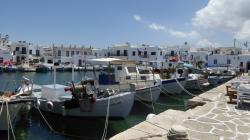 The fishing harbour in Naoussa