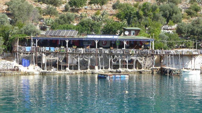 The restauranr at Karacaoren bay