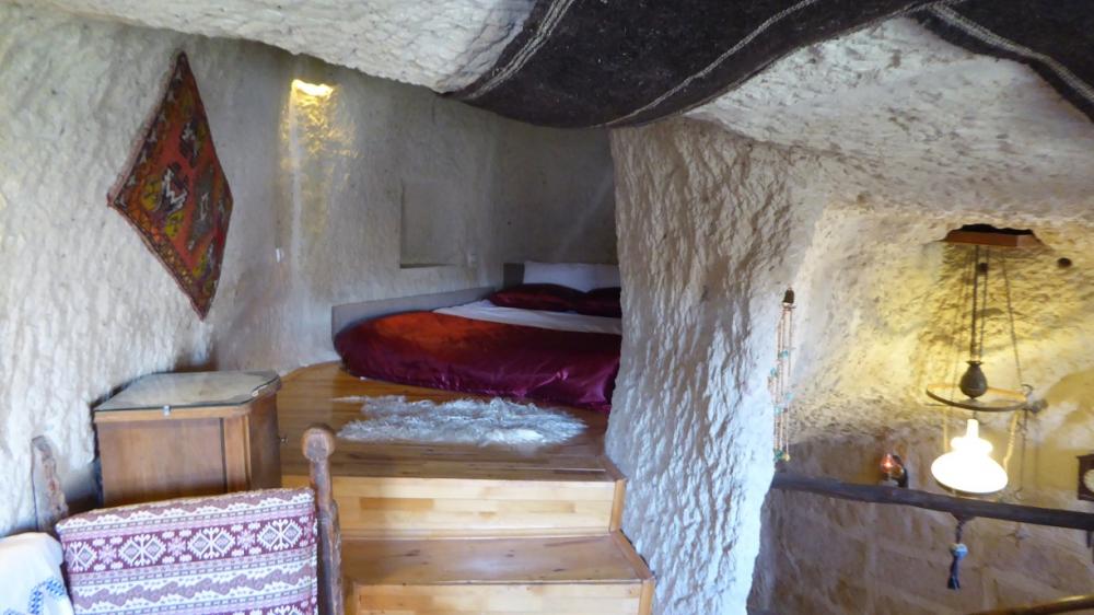 Our bedroom in the cave house
