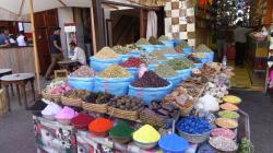 Colourful souks in Marrakech