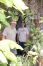 Rod/Amanda/Craig checking out a bunker and looking for coconut crabs.