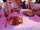 Thanksgiving dinner at Marina Palmira...yum!  Lots of traditional foods, but I did get some pineapple, too!
