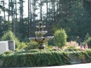 Fountain off of the back of Dozier