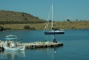 At anchor at the fishing village of Psaros Island
