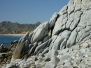 Sculptured rocks -can you find the slot we went through?