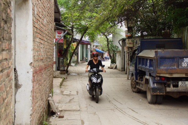 Lots of narrow streets- this one is very wide! Some were so narrow you worried about knowing over tea kettles and bbq