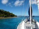 Anchored off of Fonua Island for a dive, the shallow reef surrounding the island also made for excellent snorkeling
