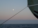 Moonrise with spinnaker- does it get any better?