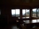 interior of brand new hut on Great Barrier Island- pretty nice shelter!