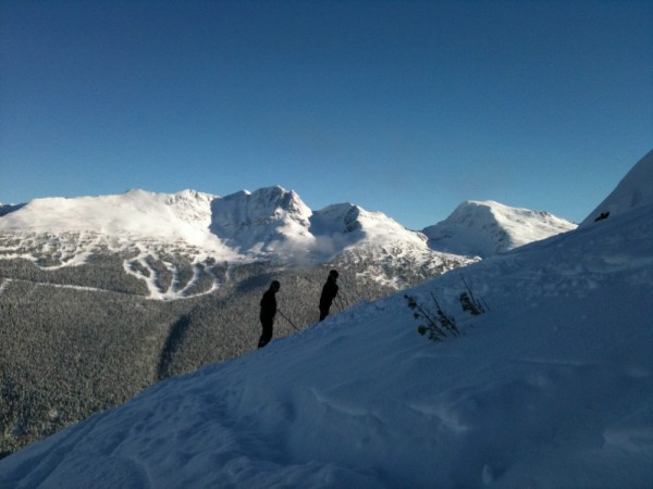 Nick and Michael enjoy a stellar day up Whistler
