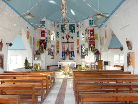 simple, yet beautiful church at Kauehi