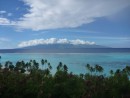 View point on Moorea, looking towards the island of Tahiti