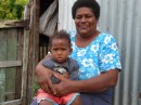 Gramma and her grandson pose for photo in the Yasawas.  She asked if we could print her the photo- a service we find ourselves doing for many people across the Pacific who don