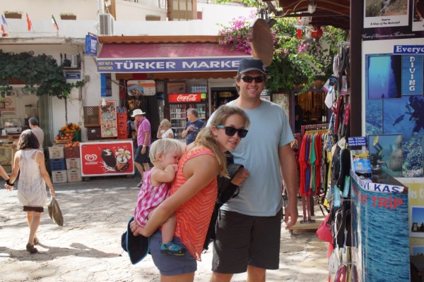 Kristine Kolby and Fynn- first days in Kas