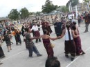 Spontaneous dancing in the park broke out after the ceremonies were over- this was fantastic to witness!