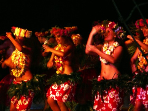 A visit to Papeete is not complete without a polynesian dance show.  These folks relay know how to move- just amazing dancing and costumes. We took our dinghy with Allan and Allison to the Intercontinental to enjoy the show. We bypassed the expensive buffet dinner and sat at the bar enjoying happy hour prices for drinks.  Still a great view.