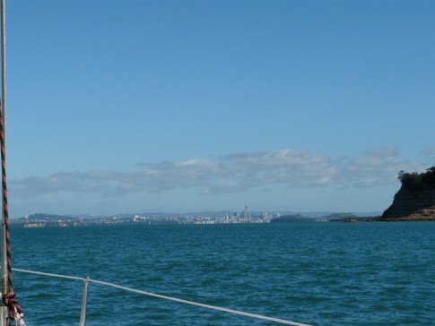 City of Auckland sits behind Paikea Mist