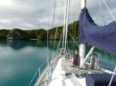 Looking for anchorage, Bay of Islands, Vanua Balavu